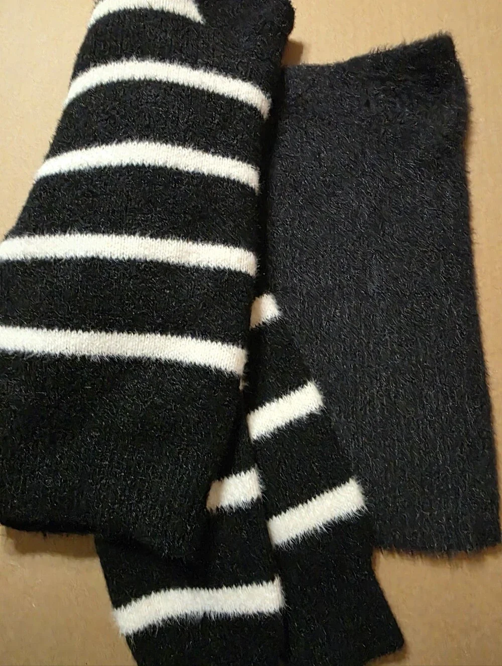 Girl' S art class Black & White Striped Cropped Turtleneck Sweater Skirt Set